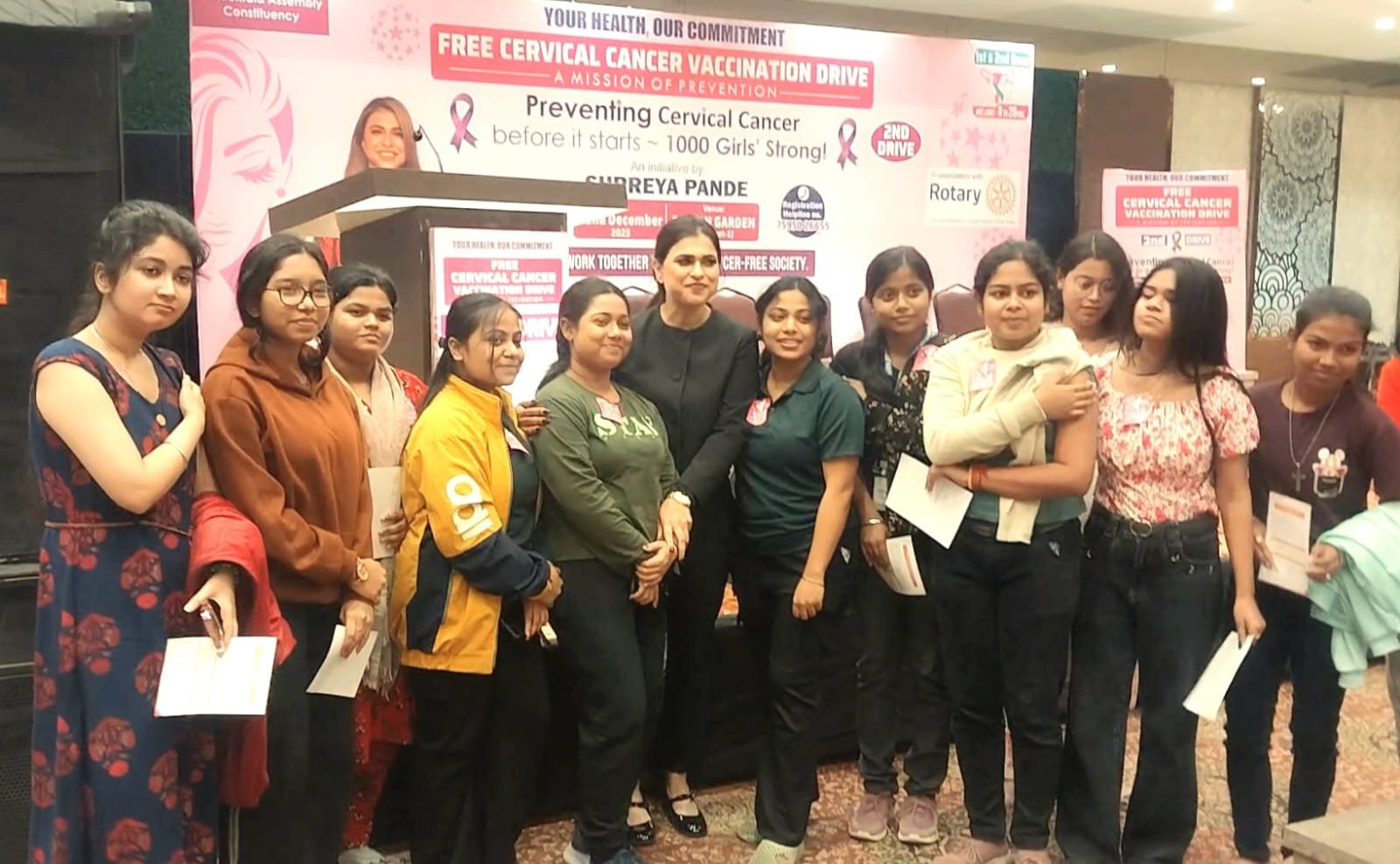 ক্যানসারমুক্ত সমাজ গড়ার লক্ষ্যে শ্রেয়া পান্ডে