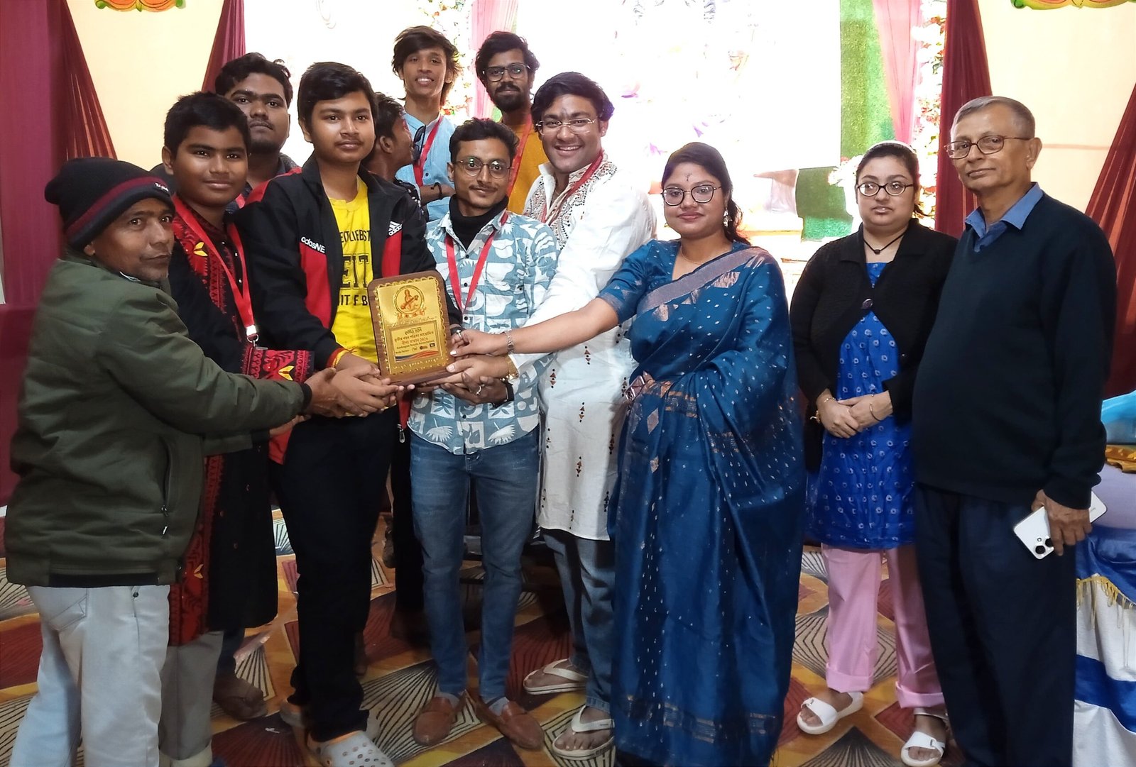 আমবাগান ইয়ূথ অ্যাসোসিয়েশনের সরস্বতী পূজো ‘ মানব সেবা ‘ সম্মানে ভূষিত 2026